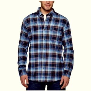 Original Weatherproof Vintage Navy Plaid Shira